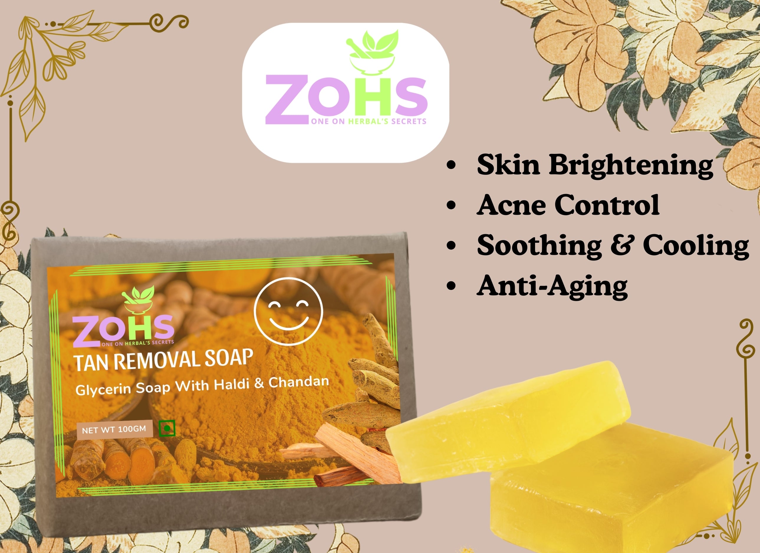 HALDI & CHANDAN SOAP ( TAN REMOVAL SOAP )