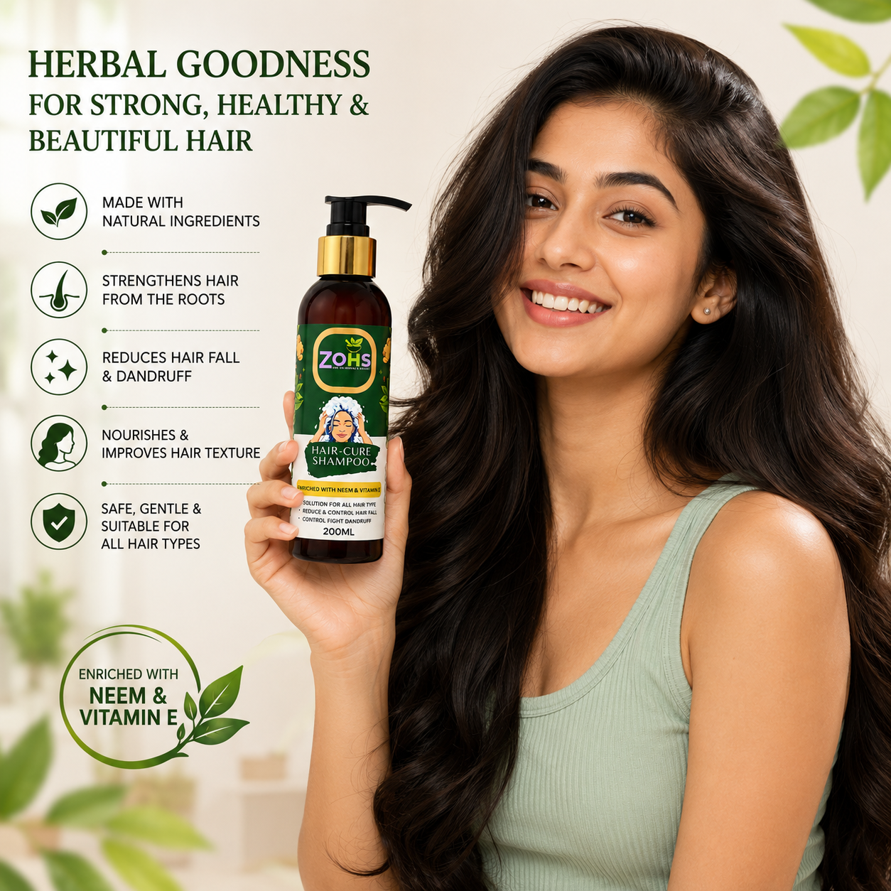 ZOHS HAIR CURE HERBAL SHAMPOO