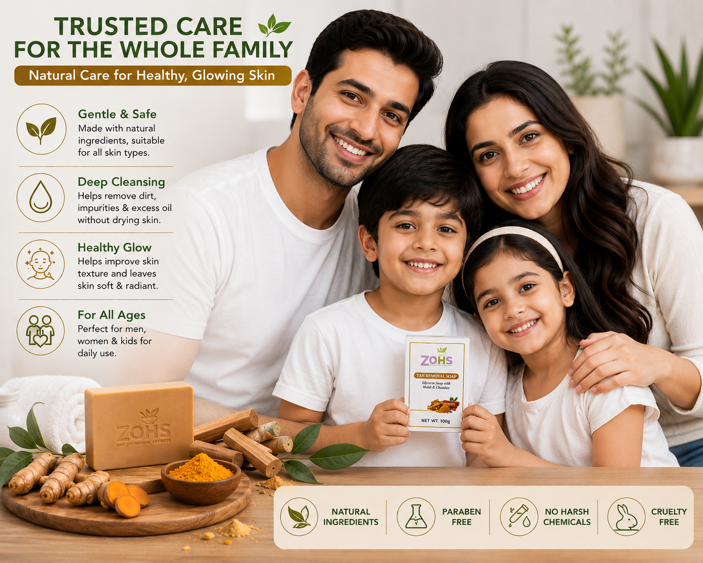 HALDI & CHANDAN SOAP ( TAN REMOVAL SOAP )