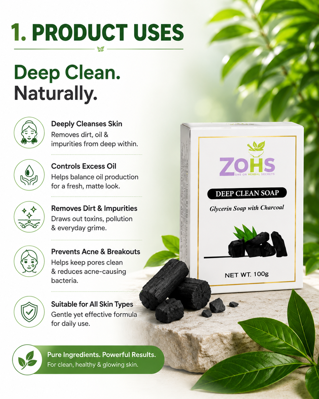 CHARCOAL SOAP ( DEEP CLEAN SOAP )
