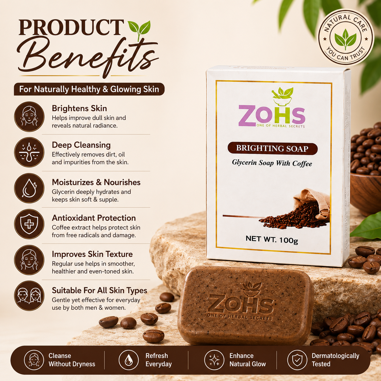 COFFEE SOAP ( BRIGHTING SOAP )