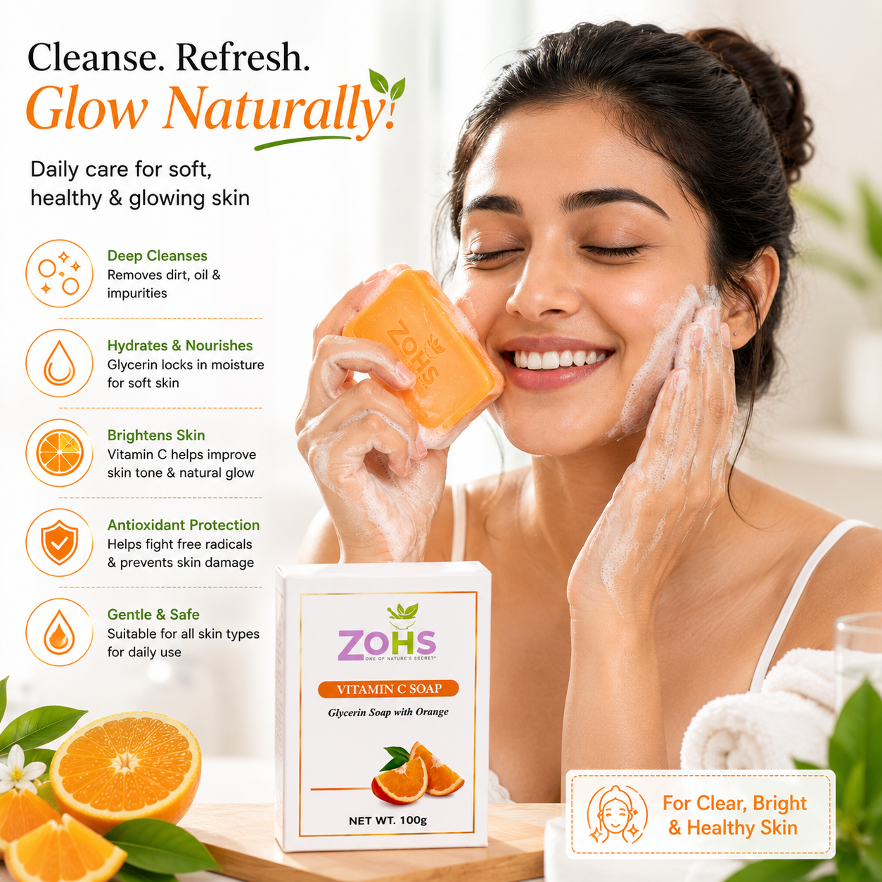 ORANGE SOAP (  VITAMIN C SOAP )