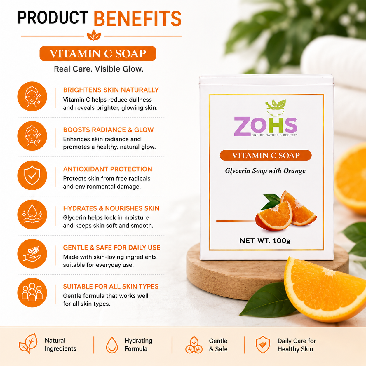 ORANGE SOAP (  VITAMIN C SOAP )