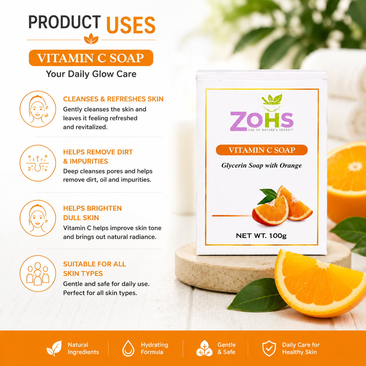 ORANGE SOAP (  VITAMIN C SOAP )