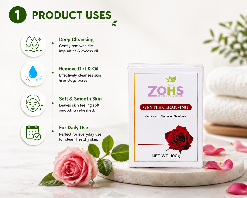 ROSE SOAP ( GENTLE CLEANING SOAP )