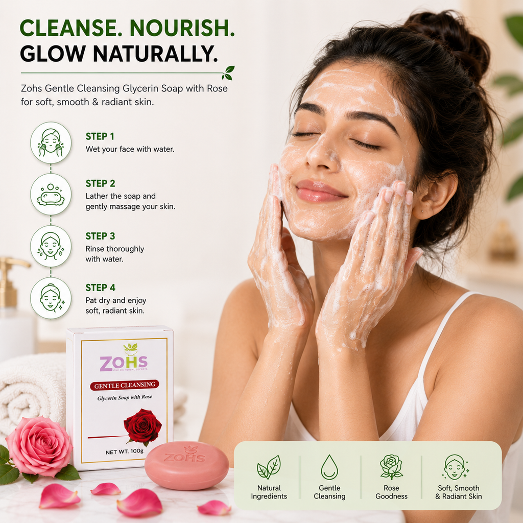 ROSE SOAP ( GENTLE CLEANING SOAP )